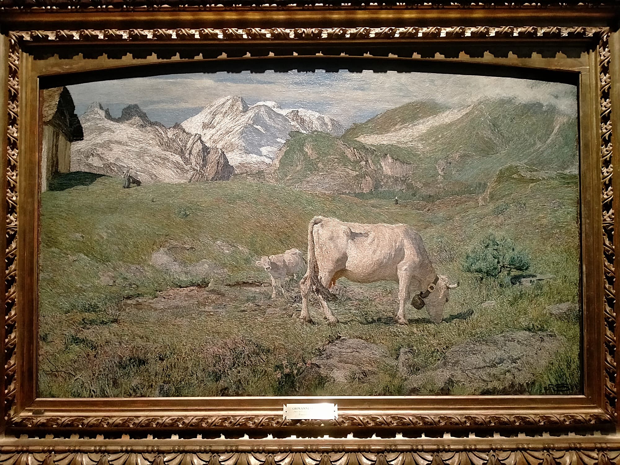 Giovanni Segantini, "Pascoli di primavera", 1895 (foto Alessandro Tich)