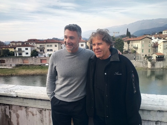 Raoul Bova con Renzo Rosso