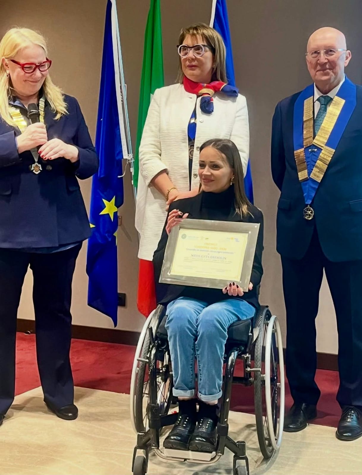 7 marzo 2026, Nicoletta Bresolin riceve il premio a Mestre