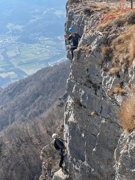 Arrampicata sul Monte Cengio