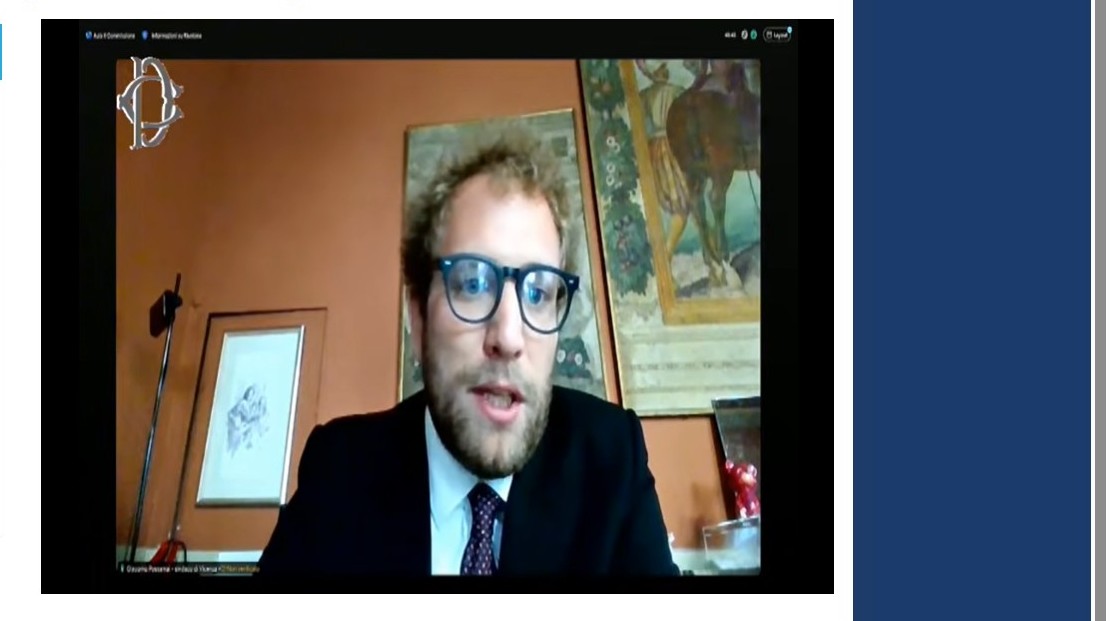 L’audizione del sindaco di Vicenza Giacomo Possamai (fermo immagine dalla diretta streaming su camera.it)