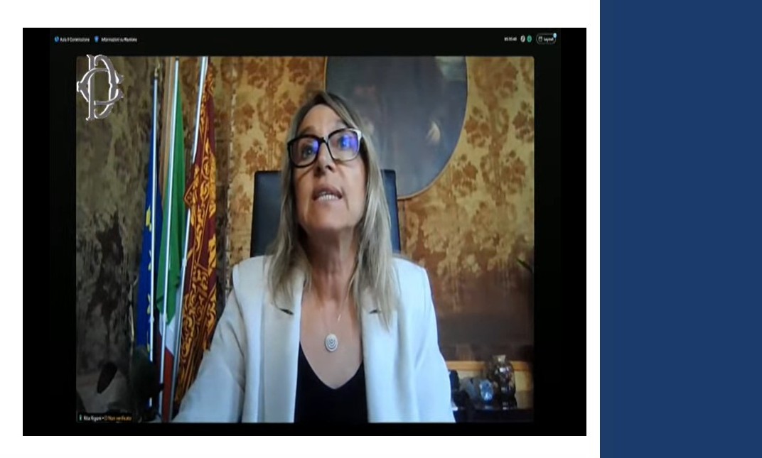 L’audizione della presidente della Corte d’Appello di Venezia dott.ssa Rita Rigoni (fermo immagine dalla diretta streaming su camera.it)