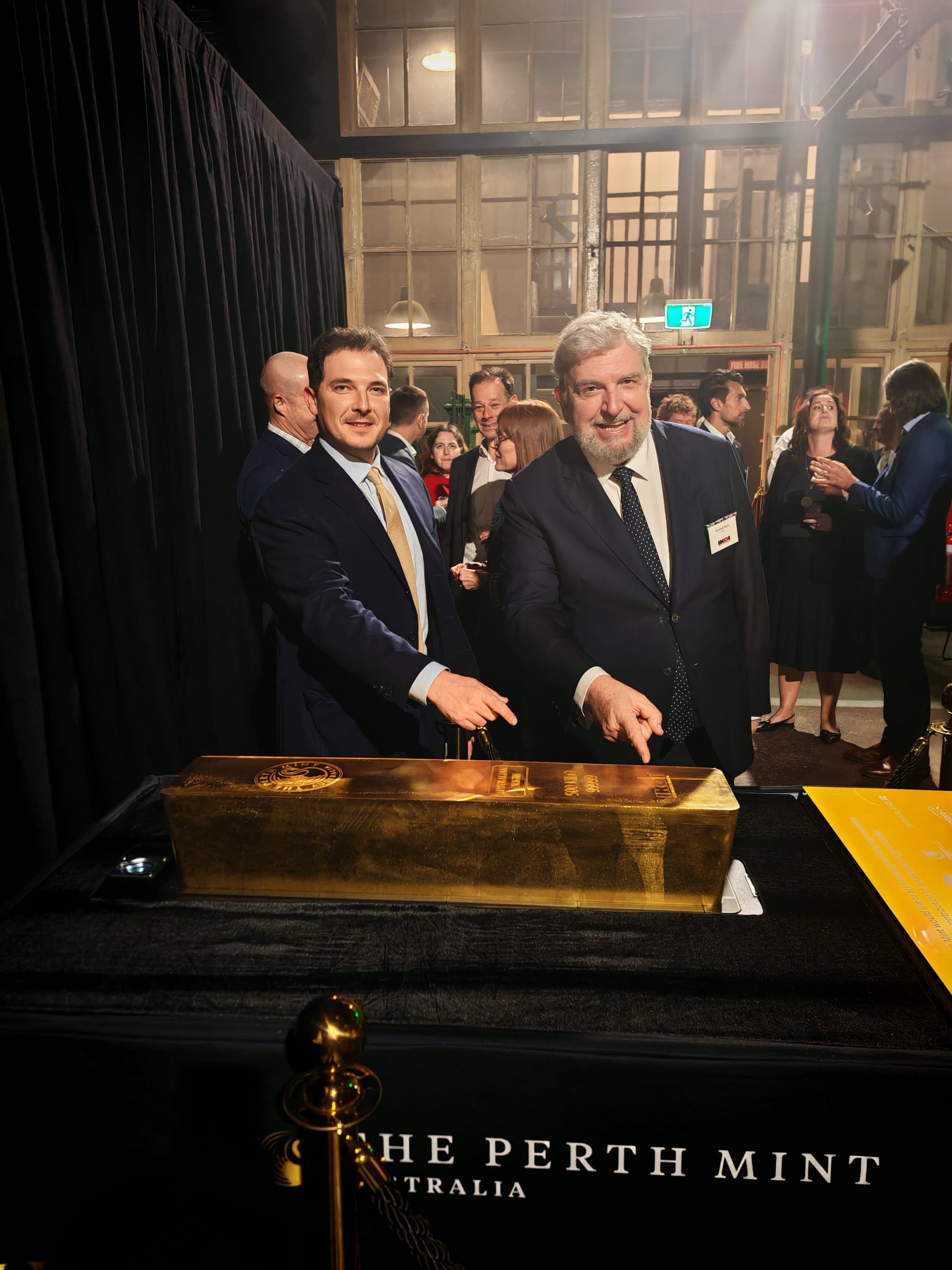 Il console d’Italia a Perth Sergio Federico Nicolaci e Giovanni Faoro